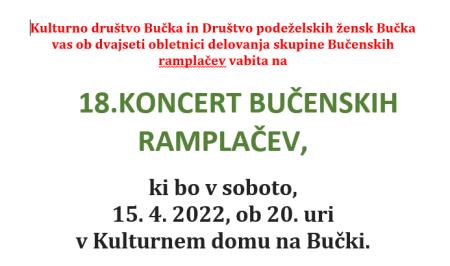 18. KONCERT BUČENSKIH RAMPLAČEV